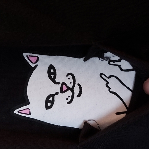 NWT RipN Dip Cat Tshirt Black Size Small - Picture 1 of 6